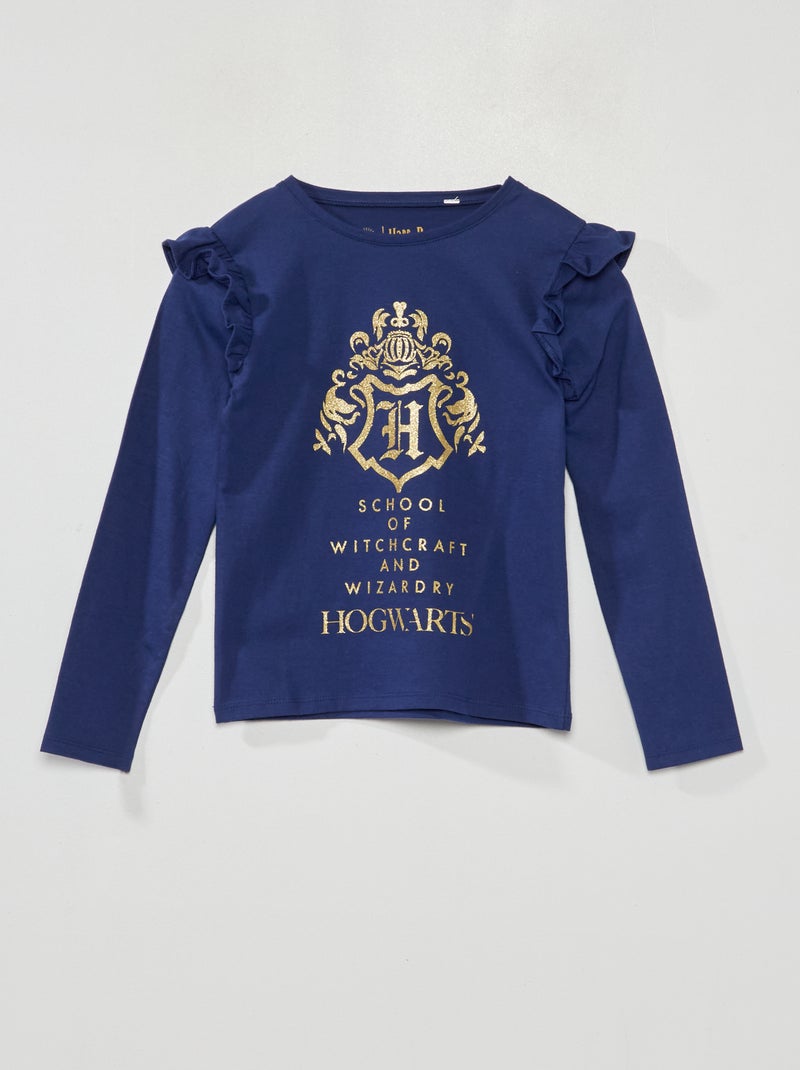 T-shirt "Harry Potter" de manga comprida AZUL - Kiabi