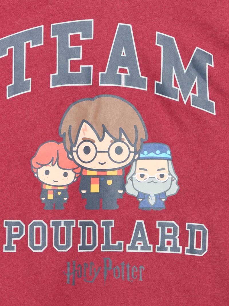 T-shirt 'Harry Potter' de mangas compridas - Natal Vermelho - Kiabi