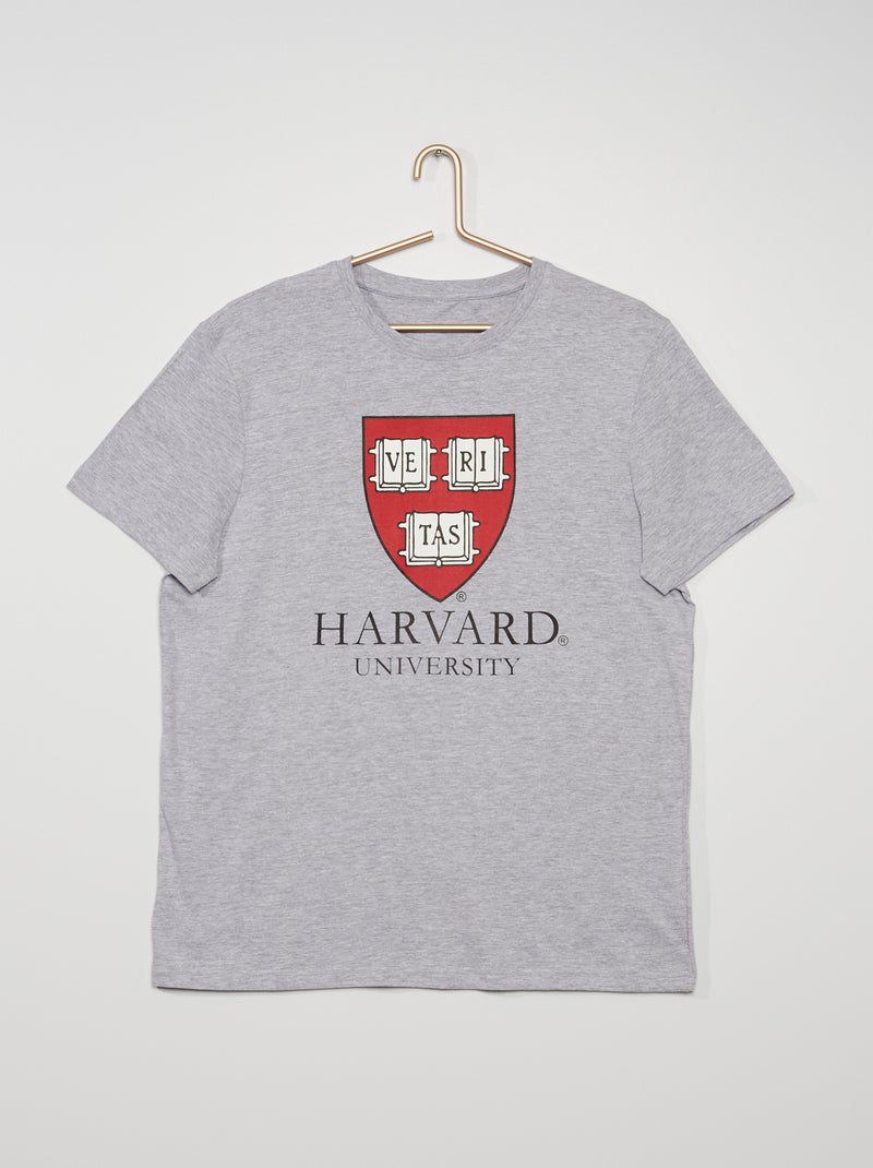 T-shirt 'Harvard University' Cinza Mesclado - Kiabi