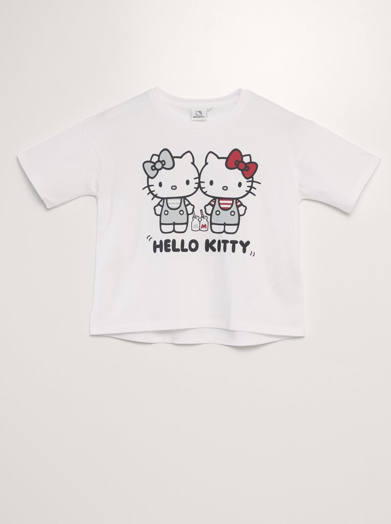 T-shirt 'Hello Kitty' Branco - Kiabi