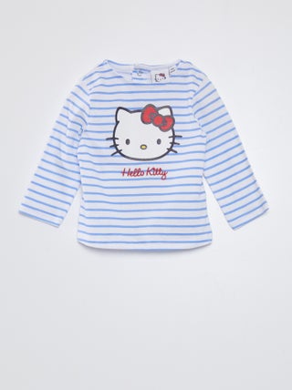 T-shirt 'Hello Kitty' de manga comprida