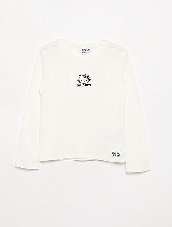 T-shirt 'Hello Kitty' de manga comprida