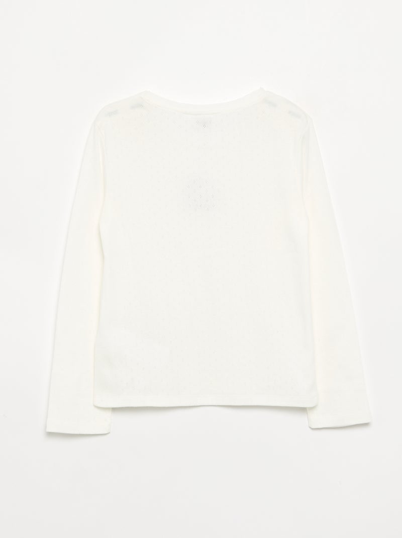 T-shirt 'Hello Kitty' de manga comprida Branco - Kiabi