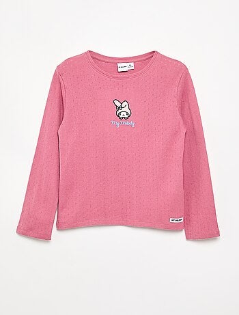 T-shirt 'Hello Kitty' de manga comprida