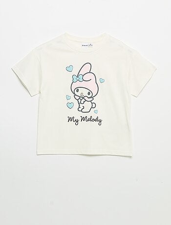 T-shirt 'Hello Kitty' de manga curta