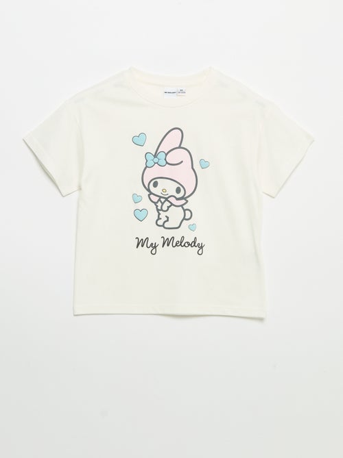 T-shirt 'Hello Kitty' de manga curta - Kiabi