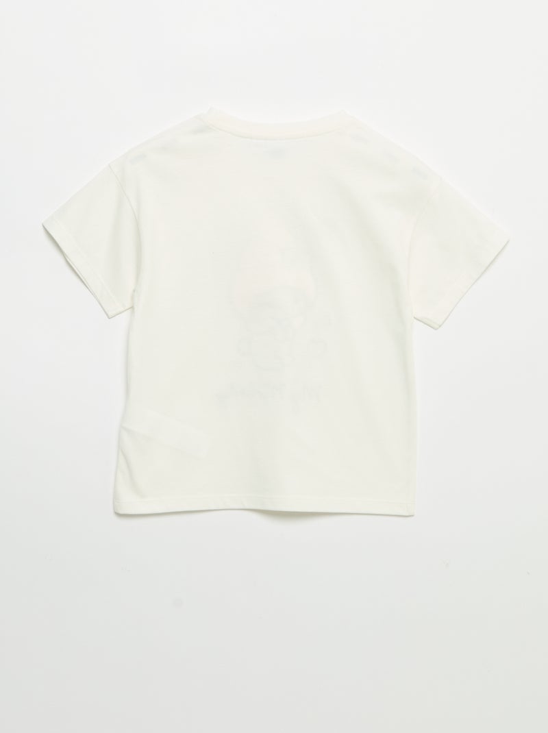 T-shirt 'Hello Kitty' de manga curta Branco - Kiabi