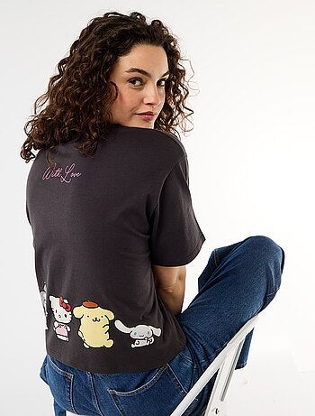 T-shirt 'Hello Kitty' de manga curta