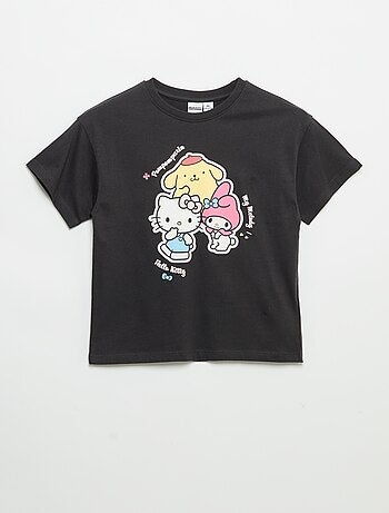 T-shirt 'Hello Kitty' de manga curta