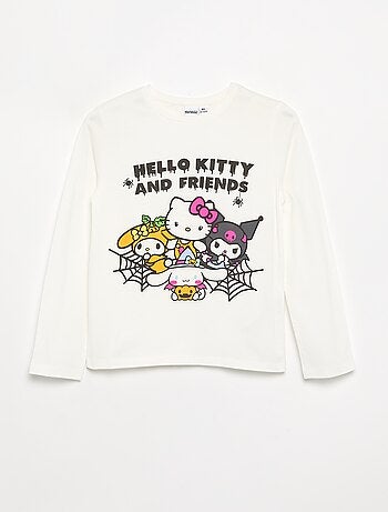 T-shirt 'Hello Kitty' 'Halloween' de manga comprida
