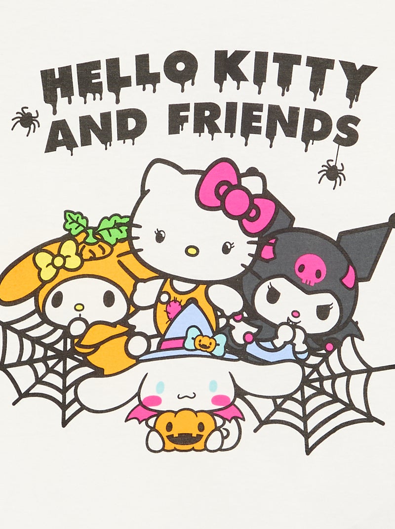 T-shirt 'Hello Kitty' 'Halloween' de manga comprida Branco - Kiabi