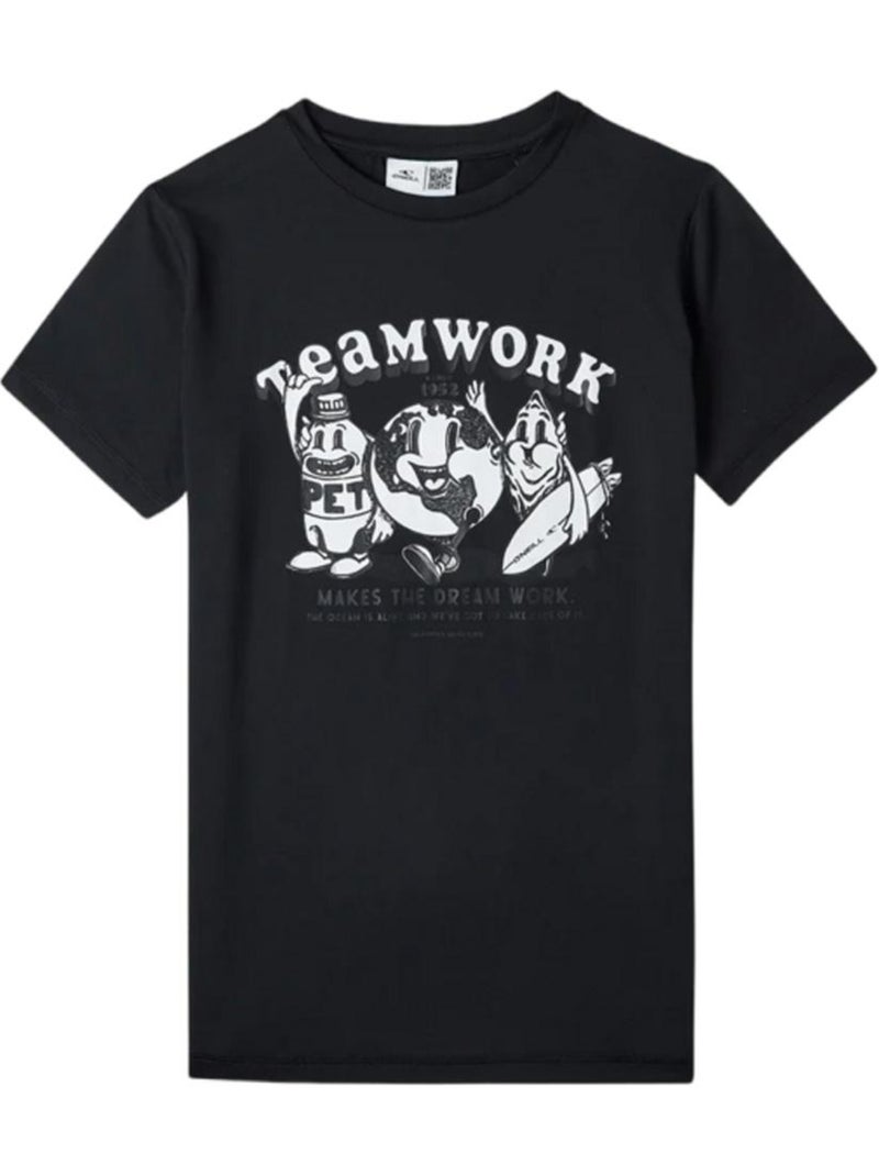 T-Shirt Híbrida O'Neill para Rapaz em Preto Preto - Kiabi