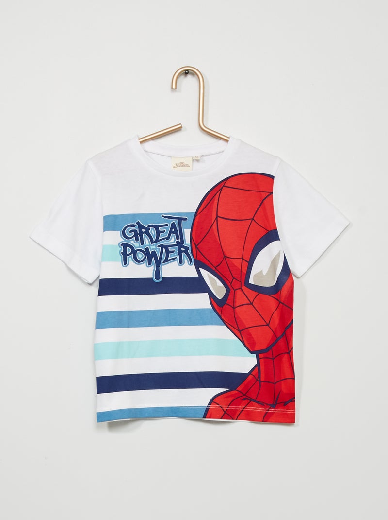 T-shirt 'Homem-Aranha' da 'MARVEL' Branco - Kiabi
