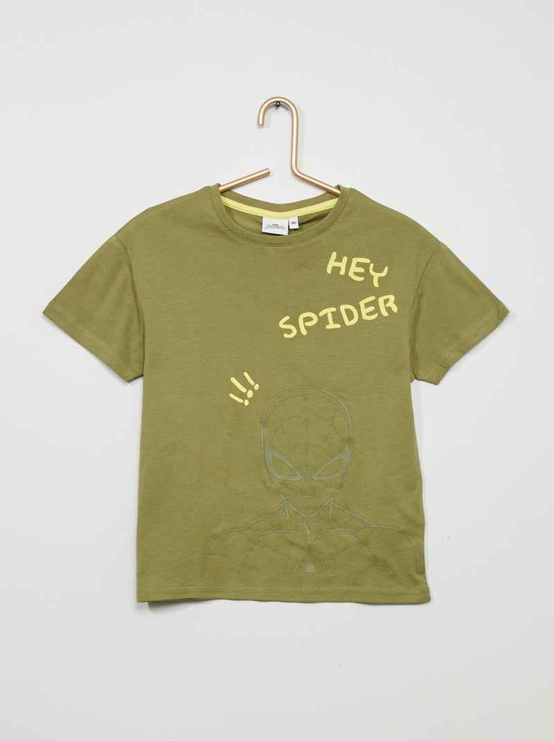 T-shirt 'Homem-Aranha' da 'Marvel' CAQUI - Kiabi
