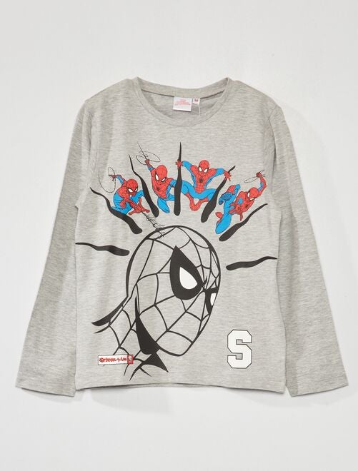 T-shirt 'Homem-Aranha' de manga comprida - ROXO - Kiabi - 9.00€