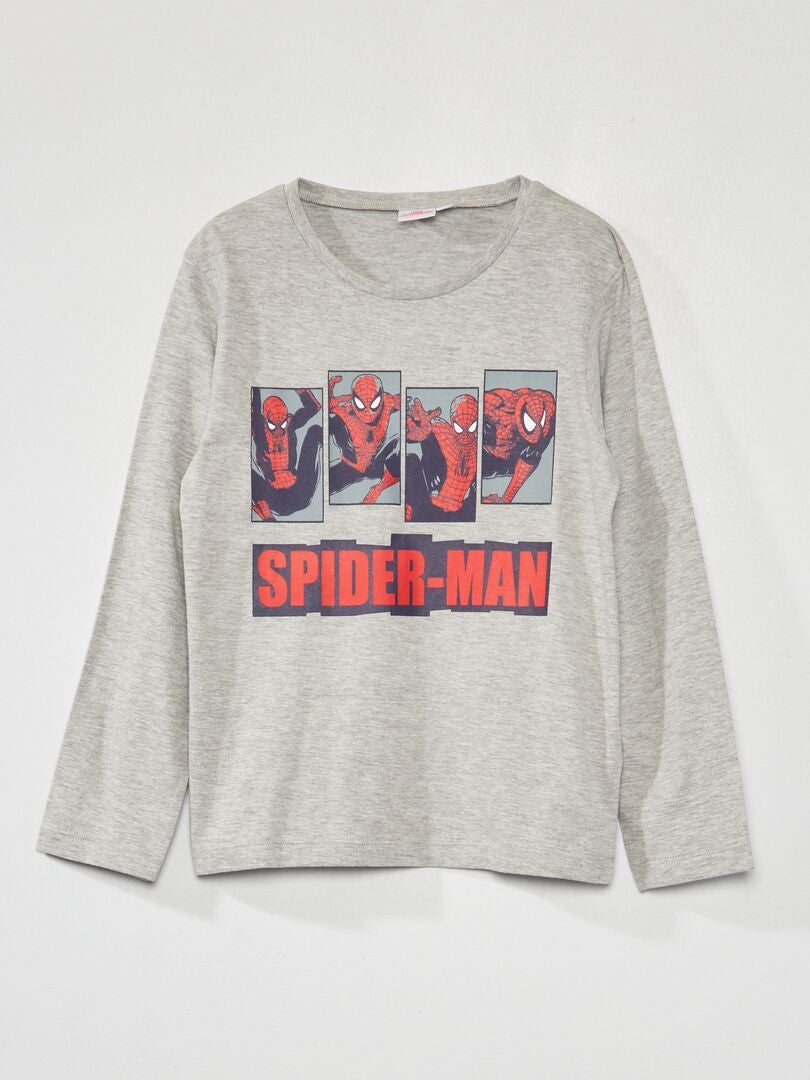 T-shirt 'Homem-Aranha' de manga comprida - ROXO - Kiabi - 9.00€