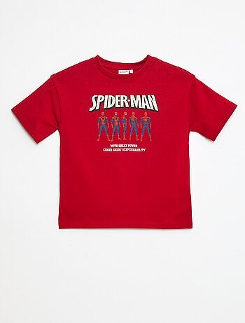 T-shirt 'Homem-Aranha' 'Marvel' de manga curta