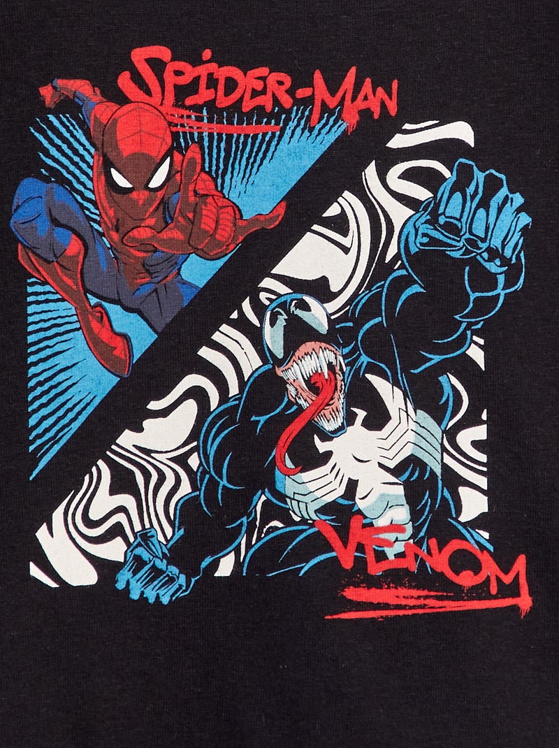 T-shirt 'Homem-aranha' 'Marvel' PRETO - Kiabi