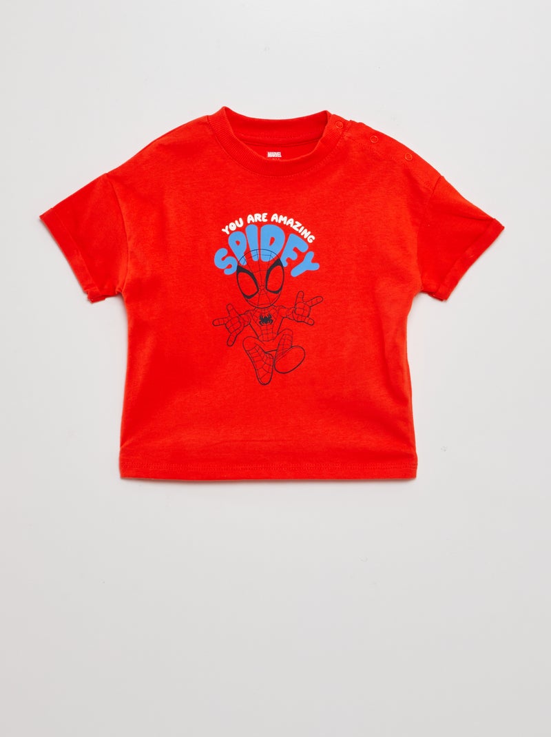 T-shirt 'Homem-Aranha' 'Marvel' VERMELHO - Kiabi