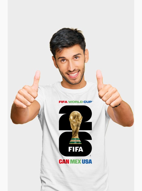 T-shirt homem branco | licença oficial fifa world cup 2026 - Kiabi T-shirt homem branco | licença oficial fifa world cup 2026 - Kiabi