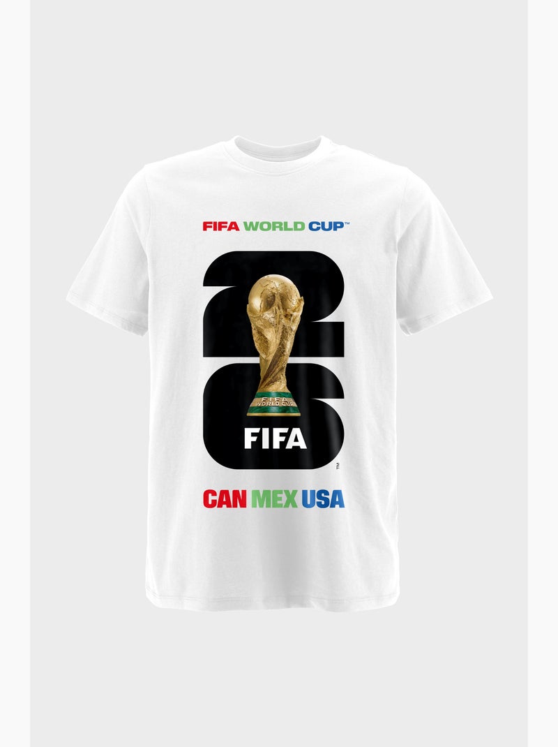 T-shirt homem branco | licença oficial fifa world cup 2026 Branco - Kiabi