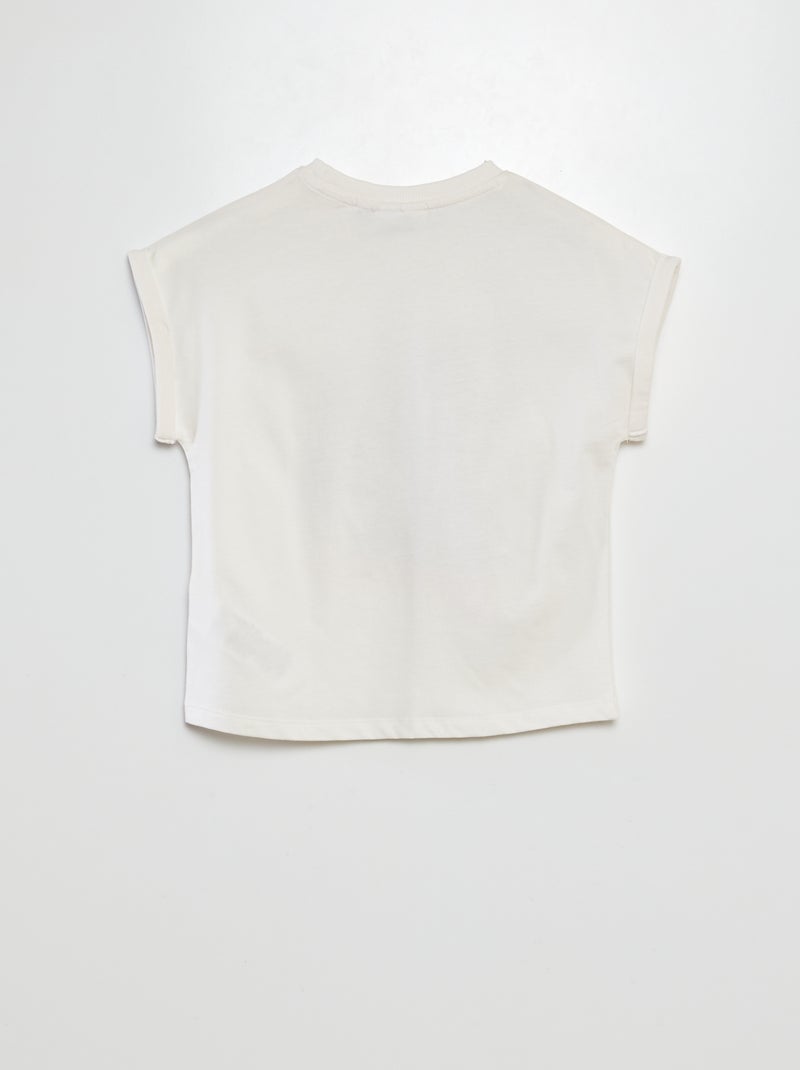 T-shirt 'Hot Wheels' Branco - Kiabi