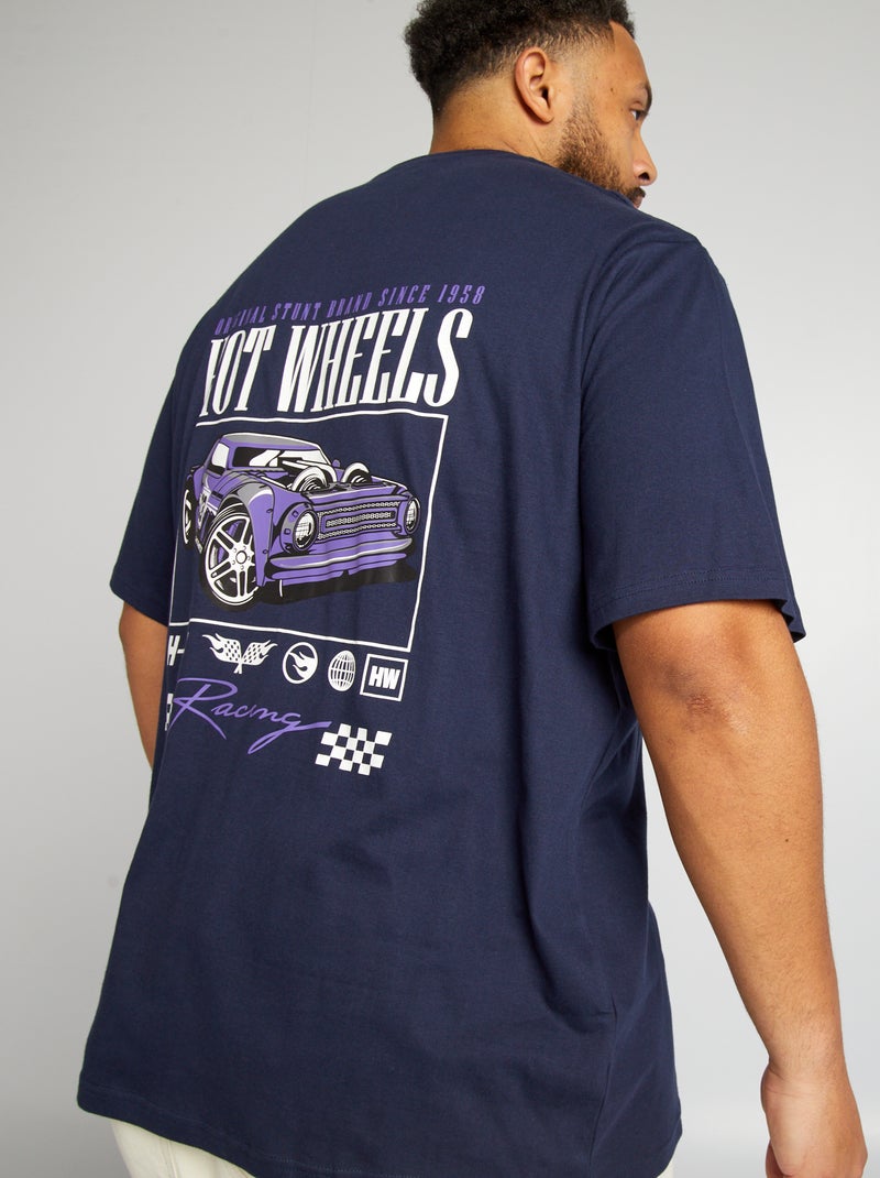 T-shirt 'Hot Wheels' de gola redonda PRETO - Kiabi