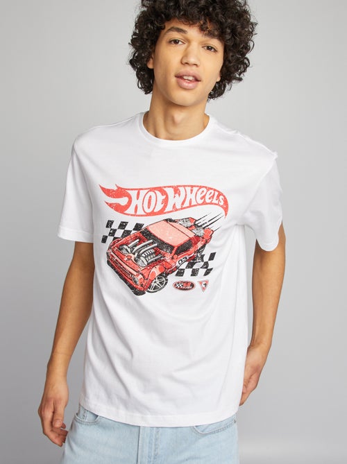 T-shirt 'Hot Wheels' de manga curta - Kiabi