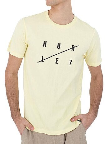 T-shirt hurley amarelo para homem mtseu00013