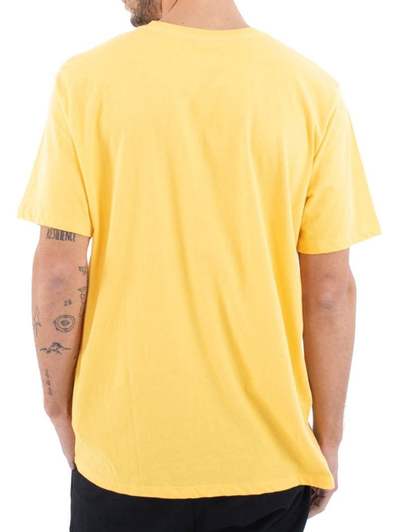 T-shirt hurley rolling hills amarelo para homem Amarelo - Kiabi