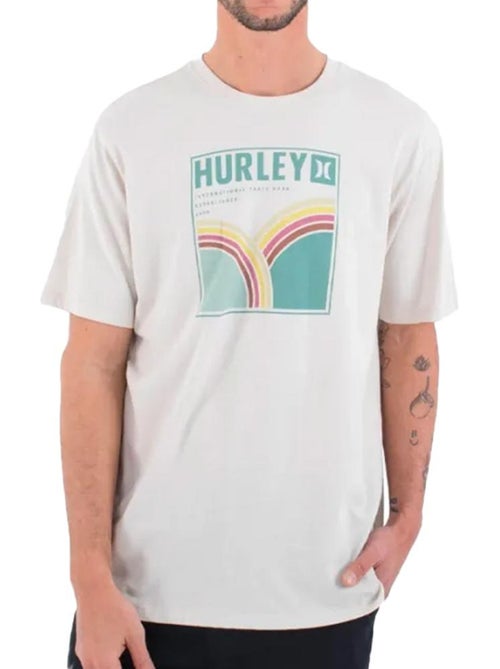 T-shirt hurley rolling hills bege para homem - Kiabi