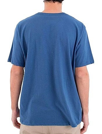 T-shirt hurley waxed azul para homem