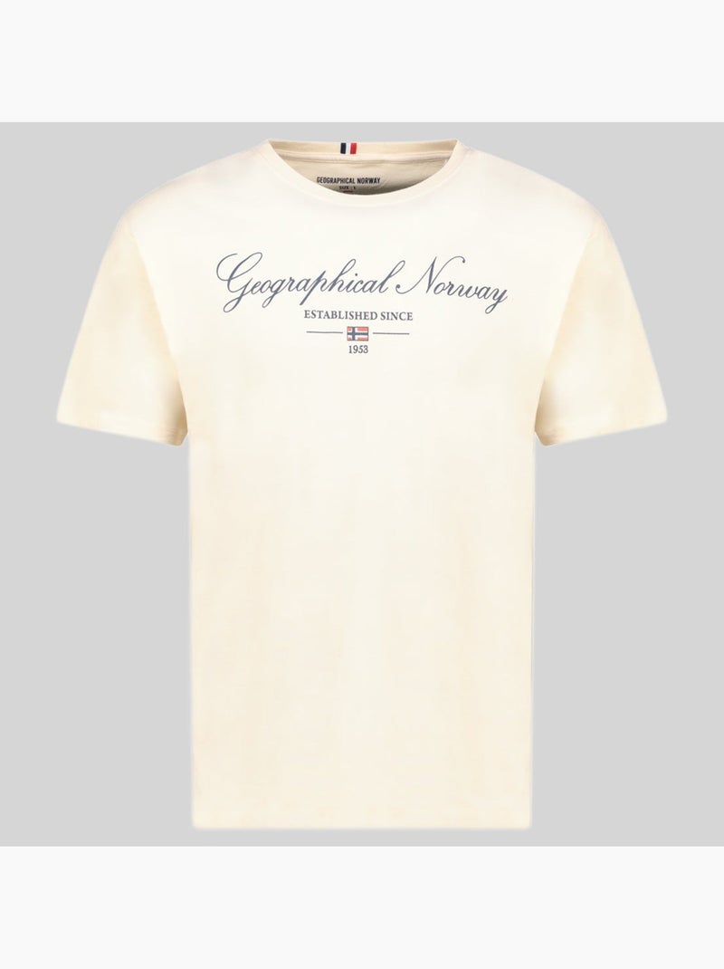 T-shirt illumine – geographical norway Creme - Kiabi