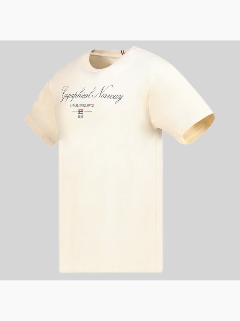 T-shirt illumine – geographical norway Creme - Kiabi