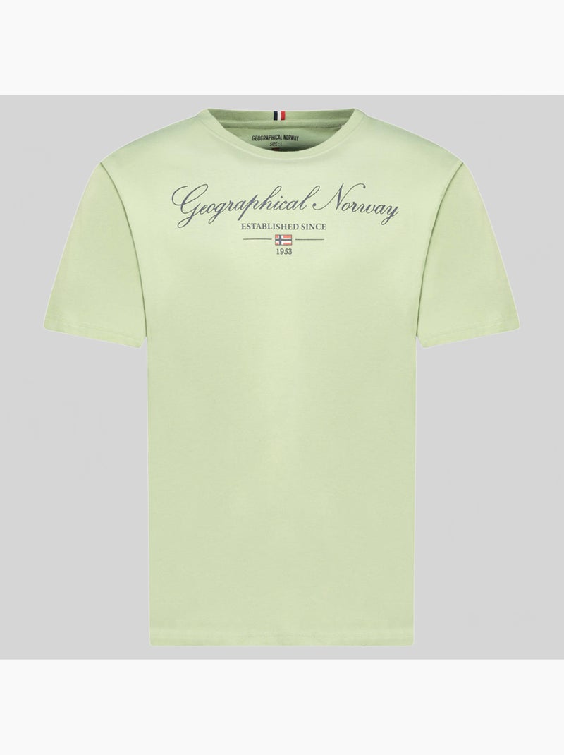 T-shirt illumine – geographical norway Verde pistache - Kiabi