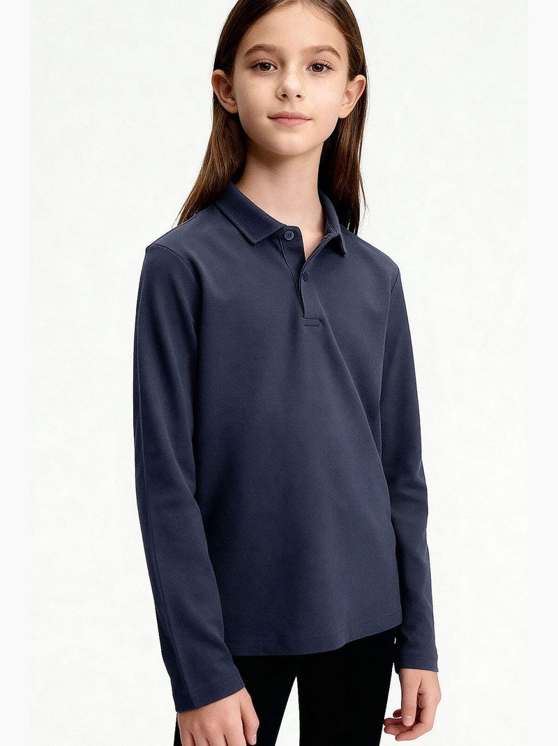 T-shirt infantil de decote redondo tommy Azul Vermelho - Kiabi