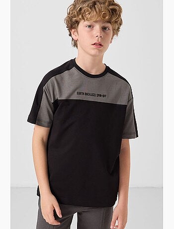 T-shirt infantil oversize gola redonda tommy