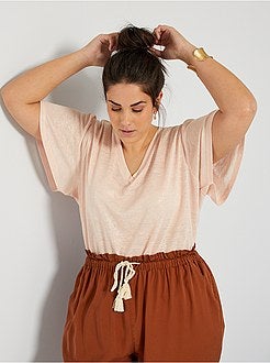 T-shirt iridescente - Kiabi