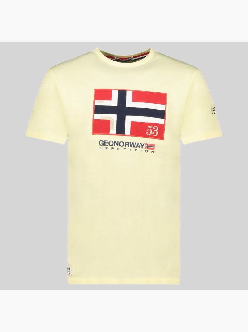 T-shirt j-newflag – geographical norway Amarelo - Kiabi