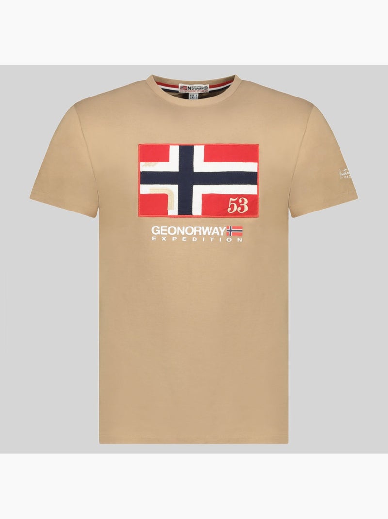 T-shirt j-newflag – geographical norway Bege - Kiabi