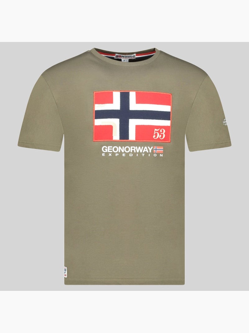 T-shirt j-newflag – geographical norway Cáqui - Kiabi