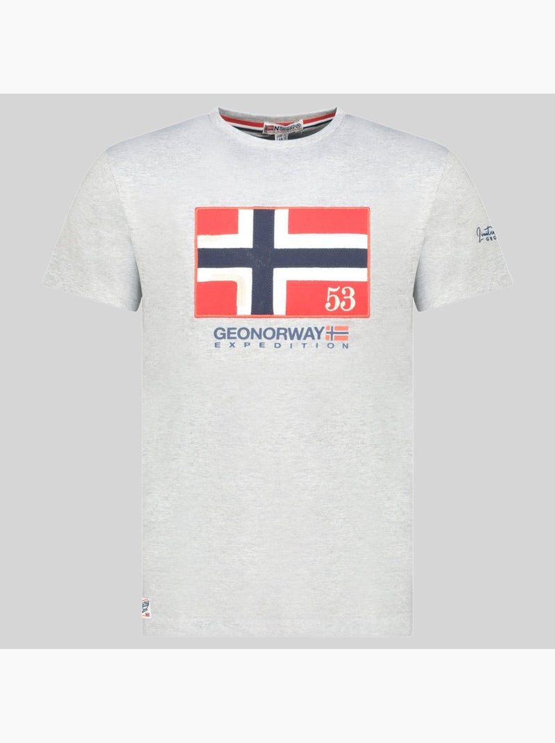 T-shirt j-newflag – geographical norway Cinza claro - Kiabi