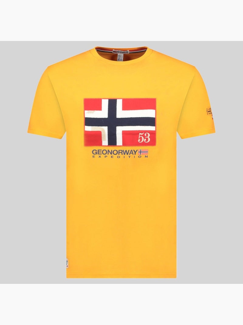 T-shirt j-newflag – geographical norway Laranja - Kiabi