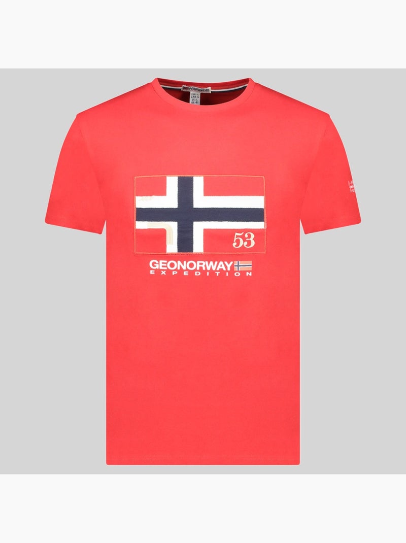 T-shirt j-newflag – geographical norway Vermelho - Kiabi