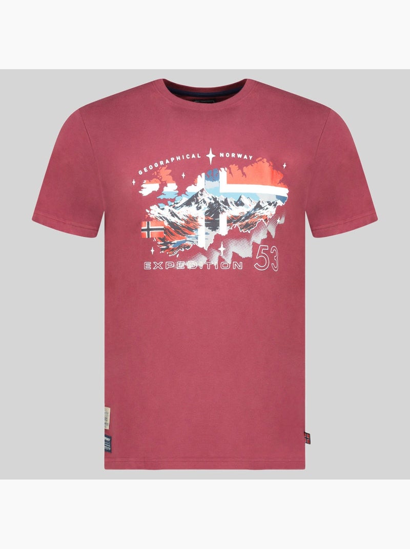 T-shirt j-stone – geographical norway Bordô - Kiabi