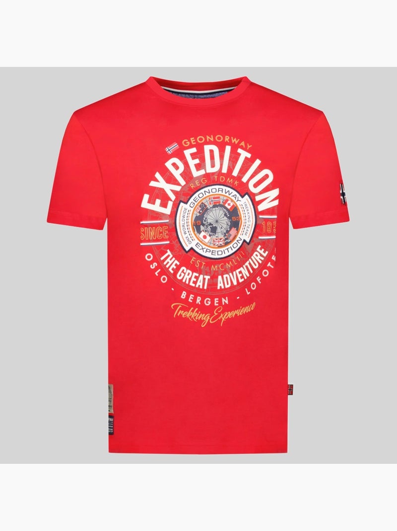 T-shirt jaldemar – geographical norway Vermelho - Kiabi