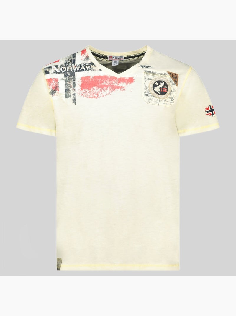 T-shirt jamo – geographical norway Amarelo - Kiabi