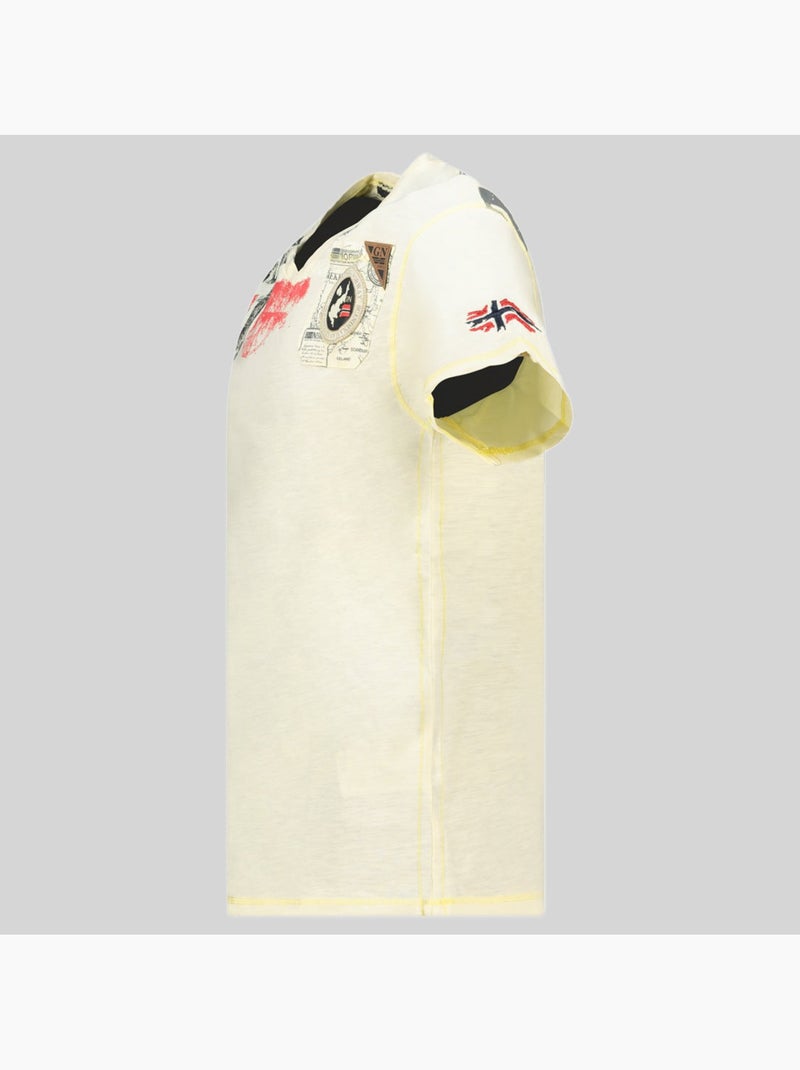 T-shirt jamo – geographical norway Amarelo - Kiabi