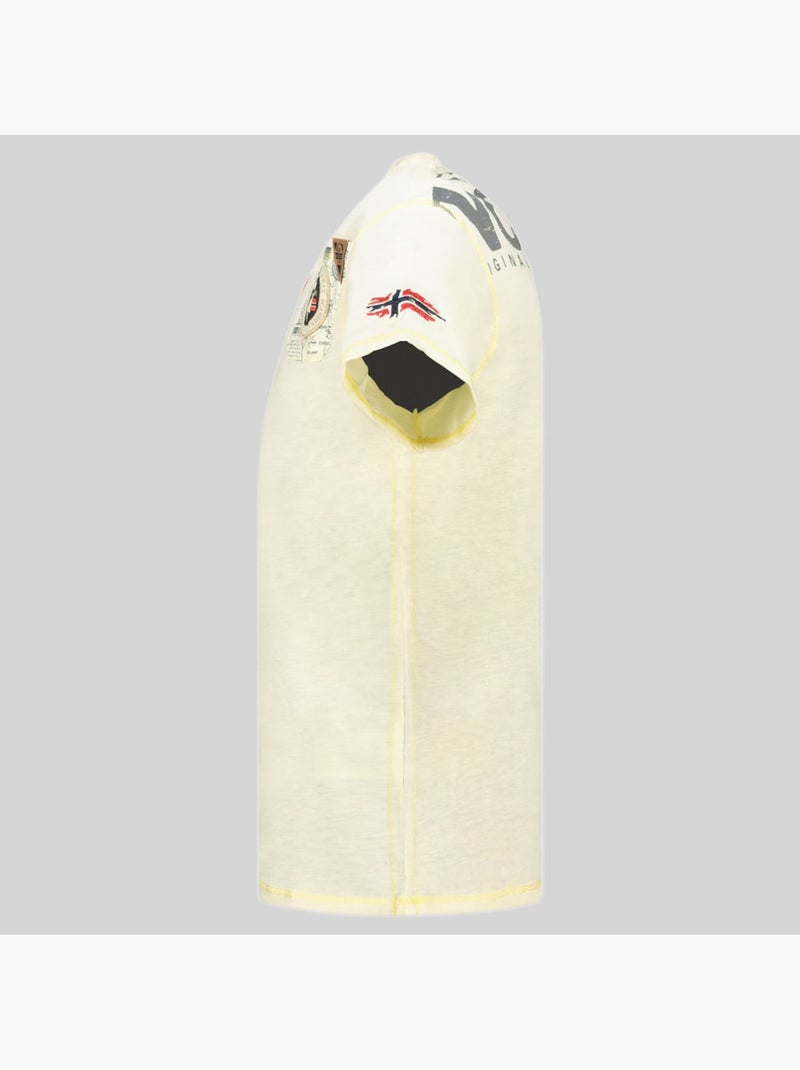 T-shirt jamo – geographical norway Amarelo - Kiabi