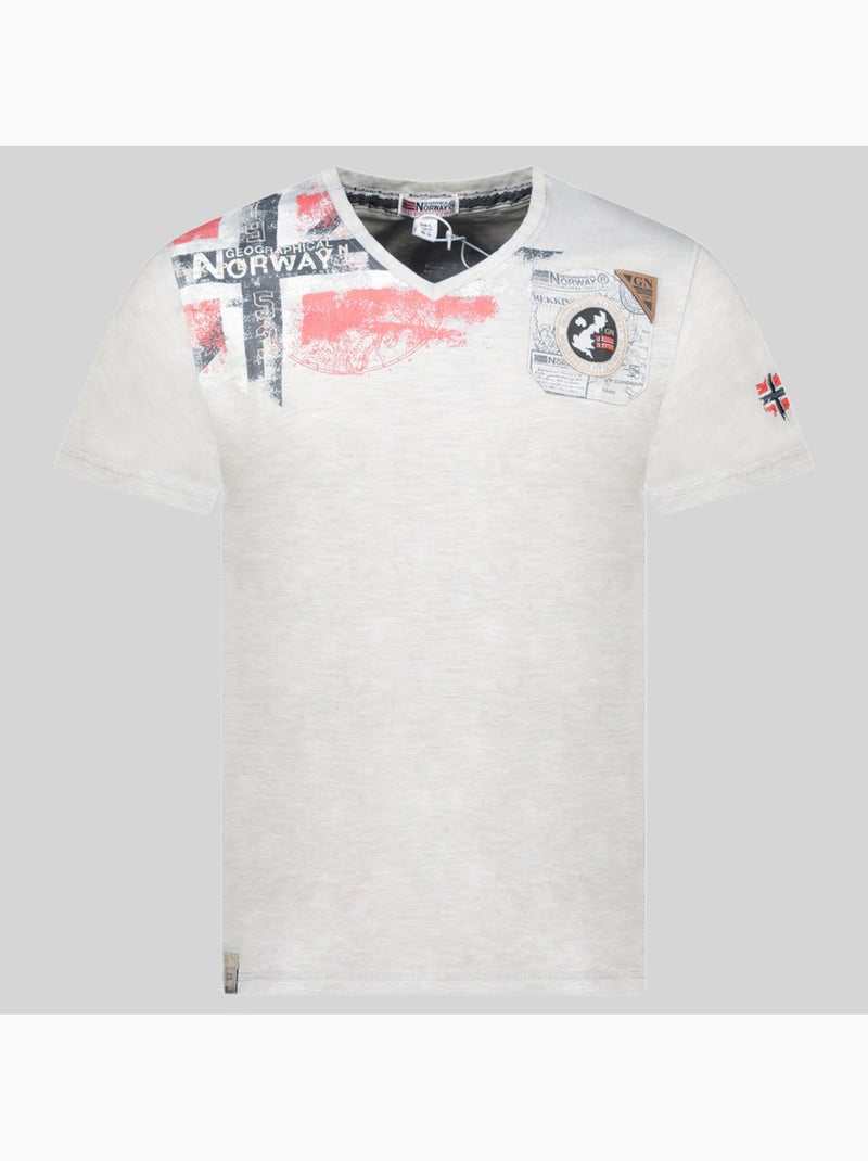 T-shirt jamo – geographical norway Cinza claro - Kiabi
